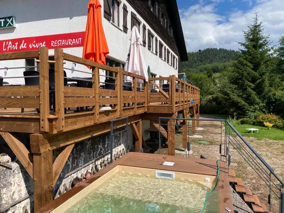 Installation piscine restaurant
