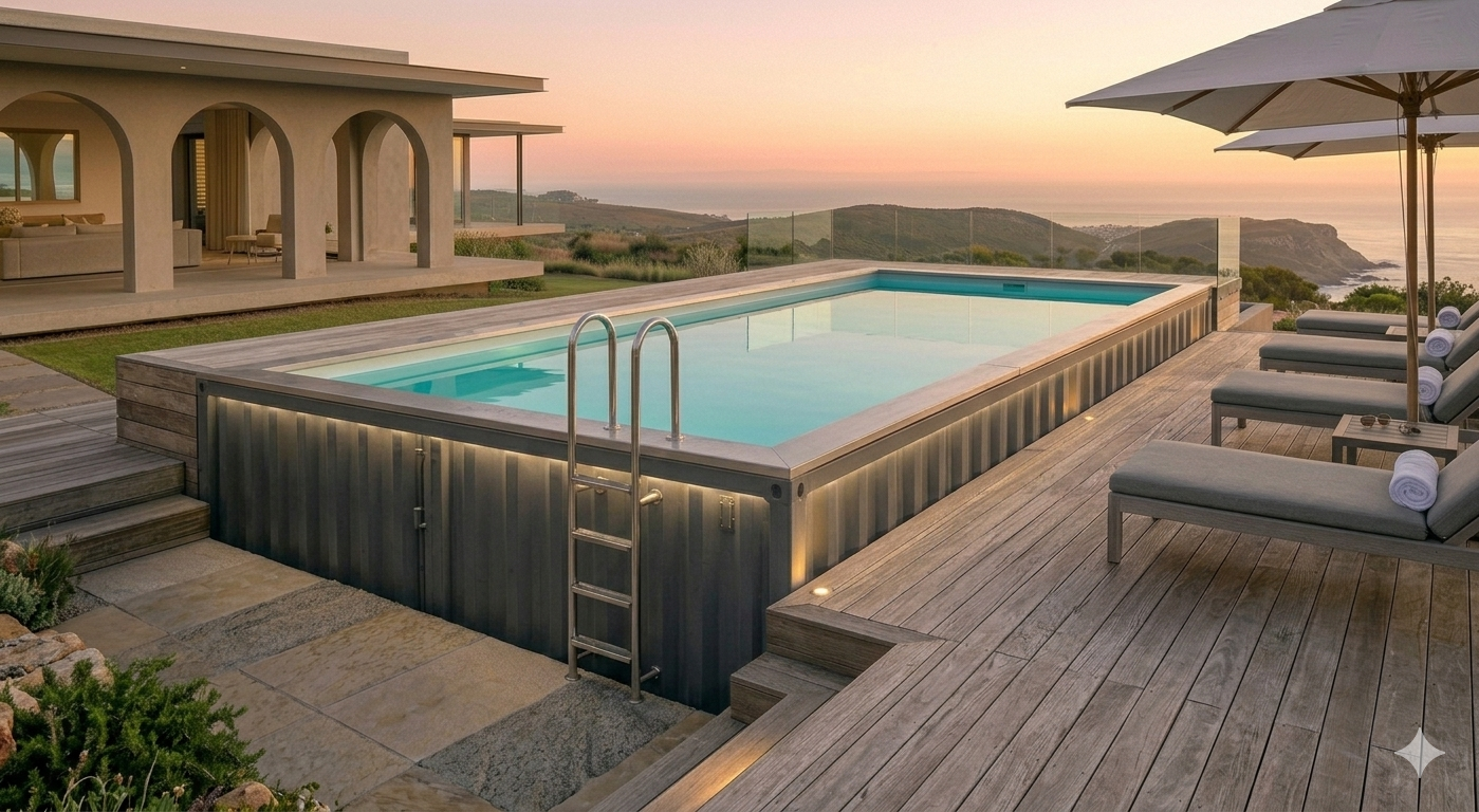 Piscine container design